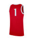 Men's #1 Scarlet Ohio State Buckeyes Replica Jersey