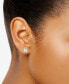 ფოტო #2 პროდუქტის Certified Lab Grown Diamond Emerald-Cut Stud Earrings (3 ct. t.w.) in 14k Gold