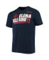 Фото #3 товара Men's Elena Delle Donne Navy Washington Mystics Team Name and Number Performance T-shirt