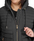 ფოტო #4 პროდუქტის Plus Size Hooded Packable Puffer Coat, Created for Macy's