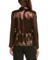 Топ NANETTE nanette lepore Metallic Blouse