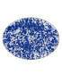 Фото #1 товара Cobalt Swirl Enamelware Collection 16" x 12" Oval Platter