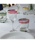 Melania Collection Multicolor Double Old Fashion Glasses, Set of 6
