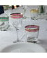 Melania Collection Multicolor Double Old Fashion Glasses, Set of 6