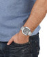 ფოტო #4 პროდუქტის Men's Three-Hand Quartz You and Me Silver-Tone Stainless Steel Bracelet 41mm