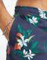 Фото #3 товара Abercrombie & Fitch 5 inch pull on floral print swim shorts in navy