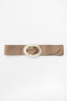 Acetate and leather belt