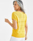 Фото #2 товара Women's Fine-Gauge Mixed-Stitch Dolman-Sleeve Sweater, Created for Macy's