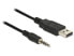 Фото #1 товара Разъем USB2.0-A/3.5mm - 3.5mm - Male - USB Type-A - Male - 1.8 м - Черный DeLock