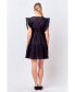 Women's Ruffled Dress with Smocking Detail