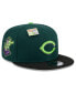 Фото #1 товара Men's Green/Black Cincinnati Reds Sour Apple Big League Chew Flavor Pack 9FIFTY Snapback Hat