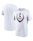 Фото #1 товара Men's White Arizona Cardinals Icon Legend Performance T-shirt