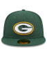 ფოტო #3 პროდუქტის Men's Green Green Bay Packers Main Patch 59FIFTY Fitted Hat