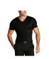Фото #10 товара Insta Slim Men's Compression Short Sleeve V-Neck T-Shirt