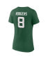 Women's Aaron Rodgers Green New York Jets Icon Name and Number V-Neck T-shirt