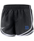 Фото #1 товара Women's Black Duke Blue Devils Team Tempo Performance Shorts