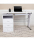 Desk With Three Drawer Single Pedestal And Pull-Out Keyboard Tray