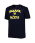Фото #3 товара Men's Navy Indiana Pacers Big and Tall Heart and Soul T-shirt