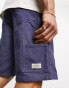 New Look straight carpenter shorts in blue