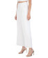 Фото #3 товара Women's Pleated Twill Wide-Leg Pants