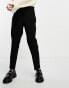 ASOS DESIGN tailored seamed waist trouser in black