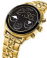 ფოტო #4 პროდუქტის Unisex CZ Smart Wear OS Gold-Tone Stainless Steel Bracelet Smart Watch 41mm