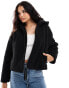 Calvin Klein Jeans – Locker geschnittene Jacke in CK-Schwarz mit Teddyfutter Ck, S - EU 36 - фото #1