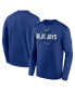 Фото #2 товара Men's Royal Toronto Blue Jays Authentic Collection Team Logo Legend Performance Long Sleeve T-shirt