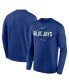 ფოტო #2 პროდუქტის Men's Royal Toronto Blue Jays Authentic Collection Team Logo Legend Performance Long Sleeve T-shirt