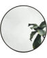 Фото #1 товара Round Mirror, Circle Mirror 16 Inch, Black Round Wall Mirror Suitable for Bedroom, Living Room, Bathroom, Entryway Wall Decor and More, Brushed Aluminum Frame Large Circle Mirrors for Wall