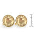 Gold-Layered 2004 Keelboat Rope Bezel Coin Cuff Links