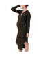 Фото #3 товара Maternity Ripe Sammy Knit Polo Nursing Dress Ivy