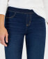 ფოტო #4 პროდუქტის Petite Mid-Rise Pull-On Straight Jeans, Created for Macy's
