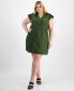 Фото #1 товара Plus Size Flutter-Sleeve A-Line Dress