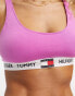 Фото #6 товара Tommy Hilfiger 85 cotton blend unlined bralette in pink