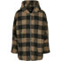 URBAN CLASSICS Hooded Oversized Check Sherpa Big jacket