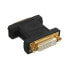 Фото #2 товара InLine DVI-I Adapter digital + analog 24+5 female / female black gold plated