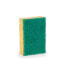 Set of scourers Abrasive fibre Yellow Green Cellulose 9 x 5,5 x 2,5 cm (14 Units)