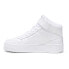 Фото #5 товара Puma Carina Street Mid Perforated Platform Womens White Sneakers Casual Shoes 3