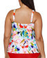 ფოტო #2 პროდუქტის Plus Size Muna Tankini Top