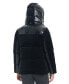 Фото #6 товара Women's Velvet Hooded Puffer Coat