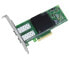 Фото #1 товара Intel X710DA2BLK - Internal - Wired - PCI Express - Fiber - 10000 Mbit/s - Black - Green - Stainless steel