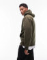 Фото #2 товара Topman classic fit hoodie in khaki