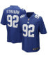 Men's Michael Strahan Royal New York Giants Game Retired Player Jersey