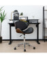 Фото #2 товара Adjustable Leather Office Chair Swivel Bentwood Desk Chair