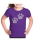 Big Girl's Word Art T-shirt - Cat Mom