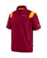 ფოტო #3 პროდუქტის Men's Burgundy Washington Football Team Sideline Coaches Short Sleeve Quarter-Zip Jacket