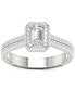ფოტო #3 პროდუქტის IGI Certified Diamond Emerald-Cut Double Row Engagement Ring (1-3/4 ct. t.w.) in Platinum