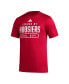 Фото #3 товара Men's Crimson Indiana Hoosiers Sideline AEROREADY Pregame T-shirt