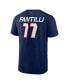 Men's Adam Fantilli Navy Columbus Blue Jackets Authentic Pro Prime Name and Number T-shirt